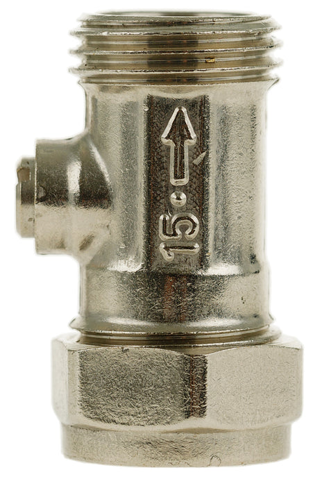 FLAT FACED STRAIGHT ISO VALVE 15MM X 1/2 INCH