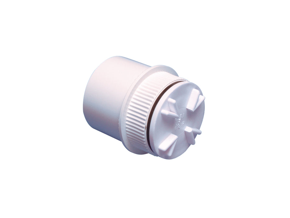 POLY 32MM ABS SCREWED ACCESS PLUG WHT