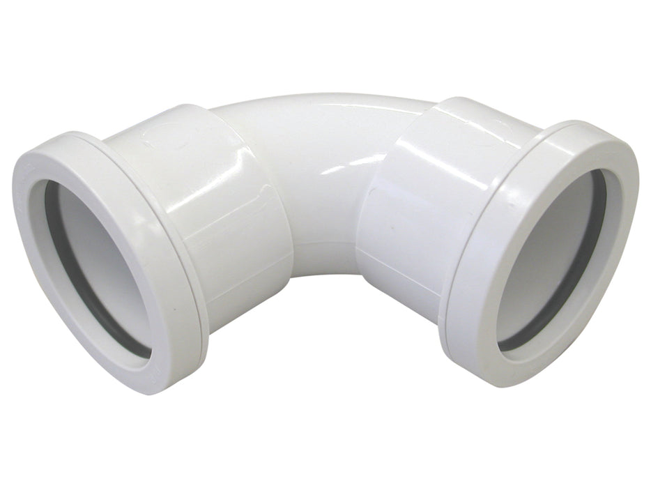 OSMA PUSHFIT 32MM BEND 90DG WHITE L/R