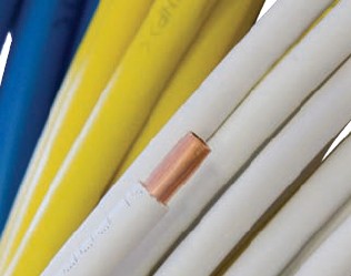 YELLOW COATED COPPER TUBE 28mm X 3m