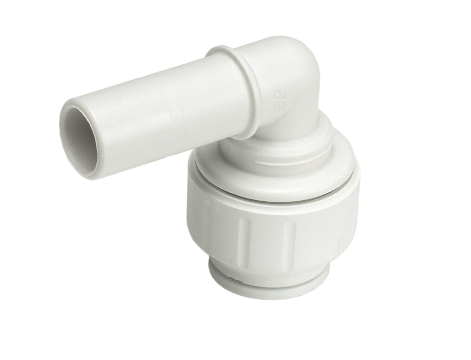 POLYFIT 10MM SPIGOT ELBOW WHT