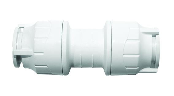 POLYFIT 10MM STRAIGHT COUPLER WHT