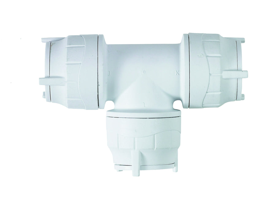 POLY 22MM POLYFIT EQUAL TEE WHT