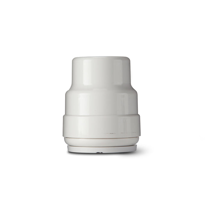 22mm POLY RELEASABLE STOP END WHITE