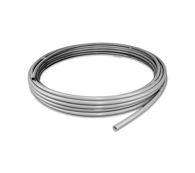 22mm x 25m Barrier Pipe Coil - Polypipe - Grey
